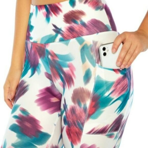 Bally's Total Fitness Athletic  XL Purple, White   92% Polyester/8% Spandex - Picture 6 of 7